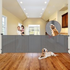 Reinforced 41" Extra Tall Pet Gate 120" Extra Wide Baby Gates for Large Openi...