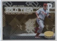 2005 Leaf Certified Materials Gold Team Jim Thome #GT-11 HOF 0ot5