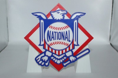 National League, MLB 3D printed Logo Sign Wall Desk Shelf Art