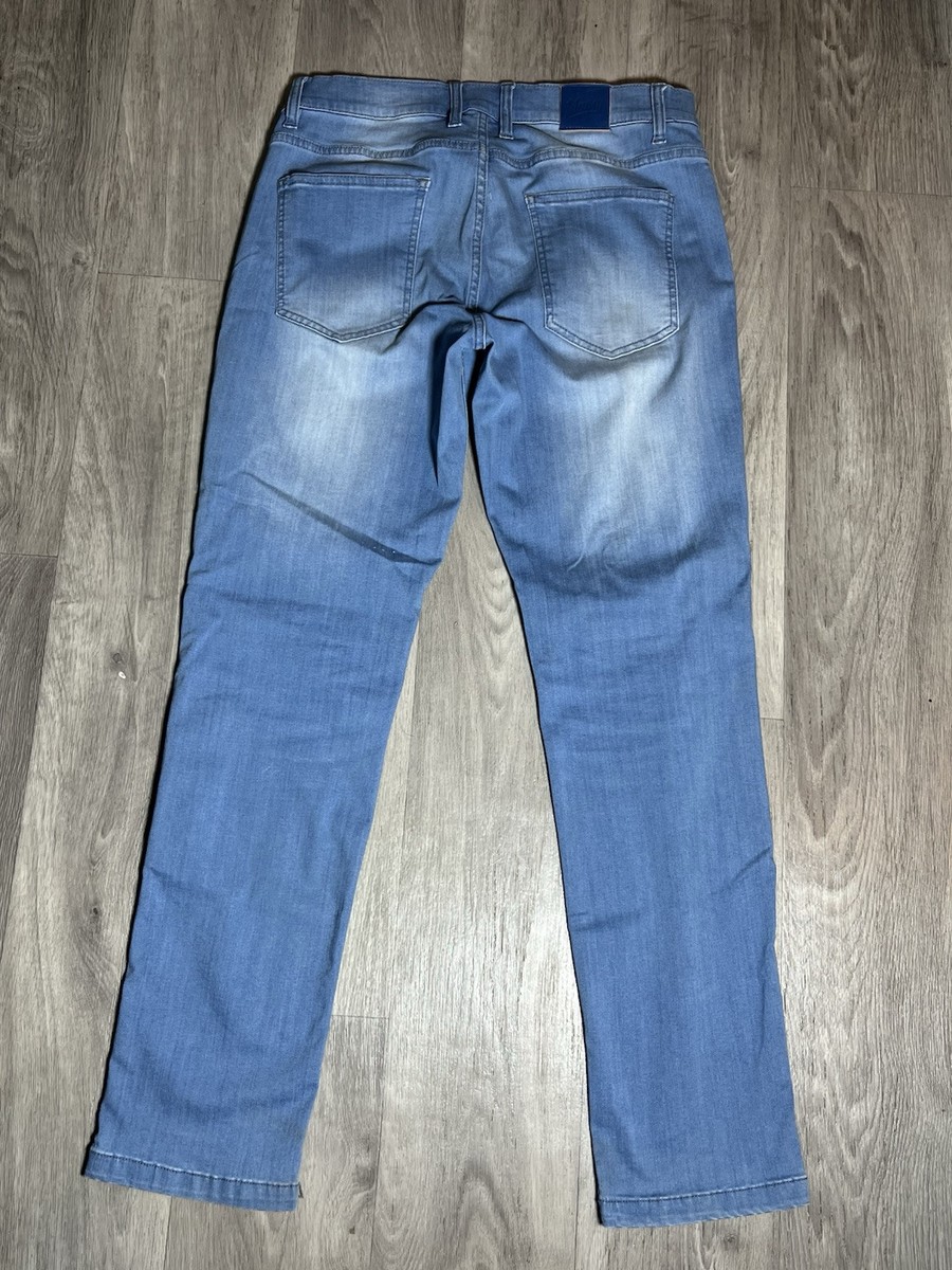 Mugsy Jeans Mens 32x32 Light Blue Wash Denim FLX3NTL Piers Mugsy Jeans Mens 32x32 Light Blue Wash Denim FLX3NTL Piers