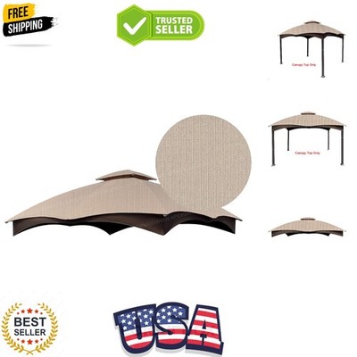 Replacement Canopy Top for the Lowe's Gazebo Model / GF-12S004BTO Beige Ripst...