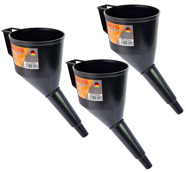 3X Trichter ÖLtrichter EinfüLltrichter Stabil Abgewinkelter Kunststoff Sieb Hero-image