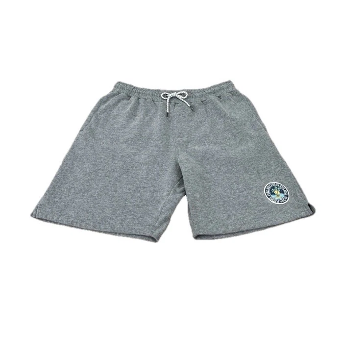 SALTY CREW Shorts Mens Medium Heather Gray Fleece Sweat Drawstring Pocket Casual