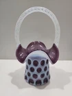 Fenton PURPLE Coin Dot Basket ~ GORGEOUS!