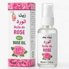 Huile de Rose Bio Spray 120ml 100% Pure & Naturelle Rose Oil, Aceite de Rosa