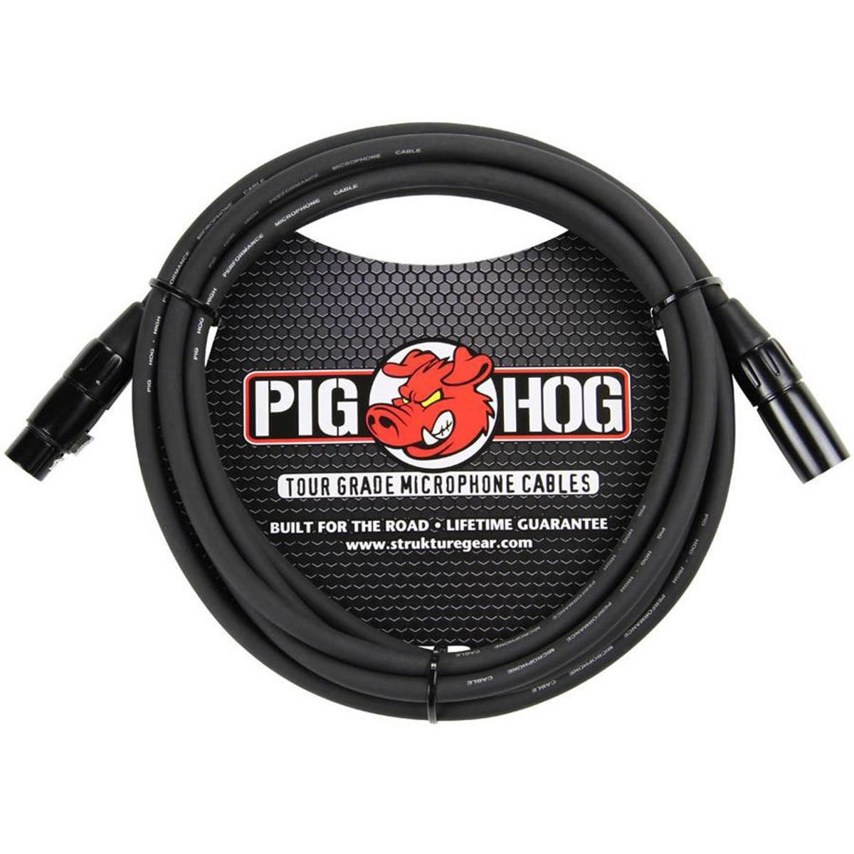 Микрофонный кабель Pig Hog 10 8 мм XLR - 3-контактный разъем XLR для подключения к 3-контактному разъему XLR для подключения к микрофону PHM10 5090₽