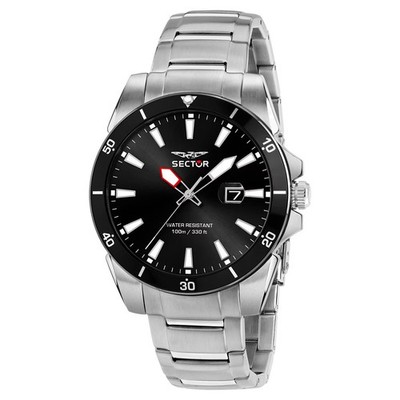 Mens Wristwatch SECTOR 450 R3253276011 Stainless Steel Black Sub 100mt