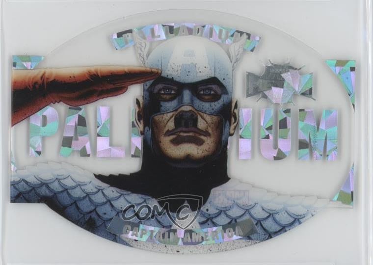 2022 Upper Deck Marvel Metal Universe Spider-Man Palladium Captain America 09gj