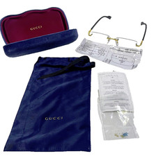 GUCCI GG1221O 001 FRAME ONLY RIMLESS GOLD/BLACK JAPAN-LARGE