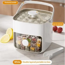 48-Cube Easy-Press Portable Ice Maker Machine Countertop Home Fast Ice Maker UK