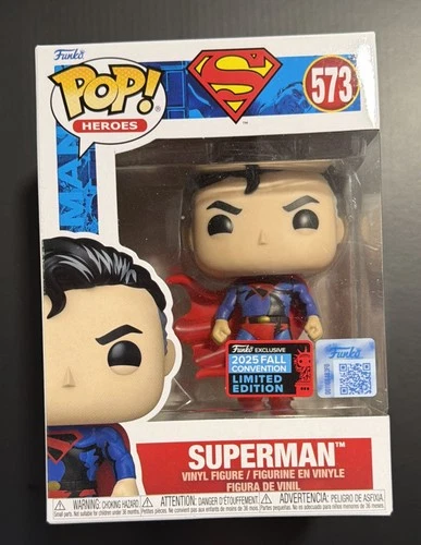 Funko Pop! DC Universe: Superman #573 Official NYCC Sticker + Protector H3
