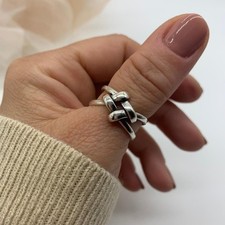 Two Strand Celtic Knot Ring-Promise or Friendship Ring-Knot Love-Thumb Rings