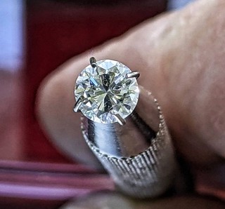 Loose 0.40 Carat Lab Grown Diamond Round Cut D Color Flawless CVD Certified 6MGU