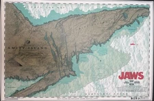 JAWS Anthony Petrie 1975 Chum Chart Numbered Limited Edition Vice Press 2019