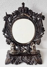 Antiker Herrenspiegel - Militaria Motive - Gusseisen zur Reichsgr&uuml;ndung um 1870