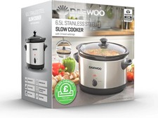 Daewoo 6.5L Slow Cooker – Large Family Size Electric Cooker with Removable