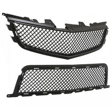 For 2008-14 Cadillac Cts-v Ctsv Front Upperlower Main Grille Combo Matte Black For 2008-14 Cadillac Cts-v Ctsv Front Upperlower Main Grille Combo Matte Black
