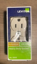Leviton Heavy Duty Outlet 15A - 125V Quantity: 4