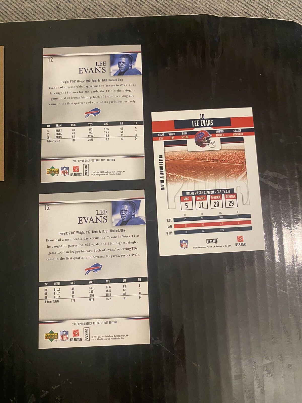 (15) Lee Evans Lot Buffalo Bills W Topps Total Rookies and Topps Chrome thumbnail 8