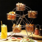 Ferris-Wheel Design Snack Dessert Fries Rack Stainless Steel Cupcake Stand Gift Cost Effective Durable For Holding Food