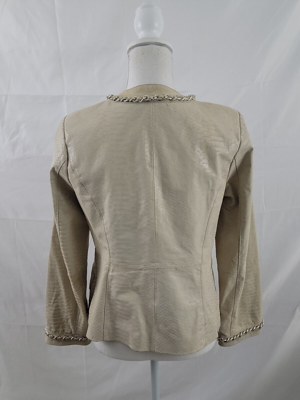 Bradley Bayou Womens Zip up Pebbled Leather Jacke… - image 4