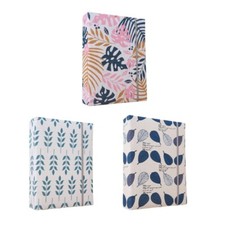 Fabric Photo Album with 200 Pages for Memory and DIY Scrapbooking Interleaf Type