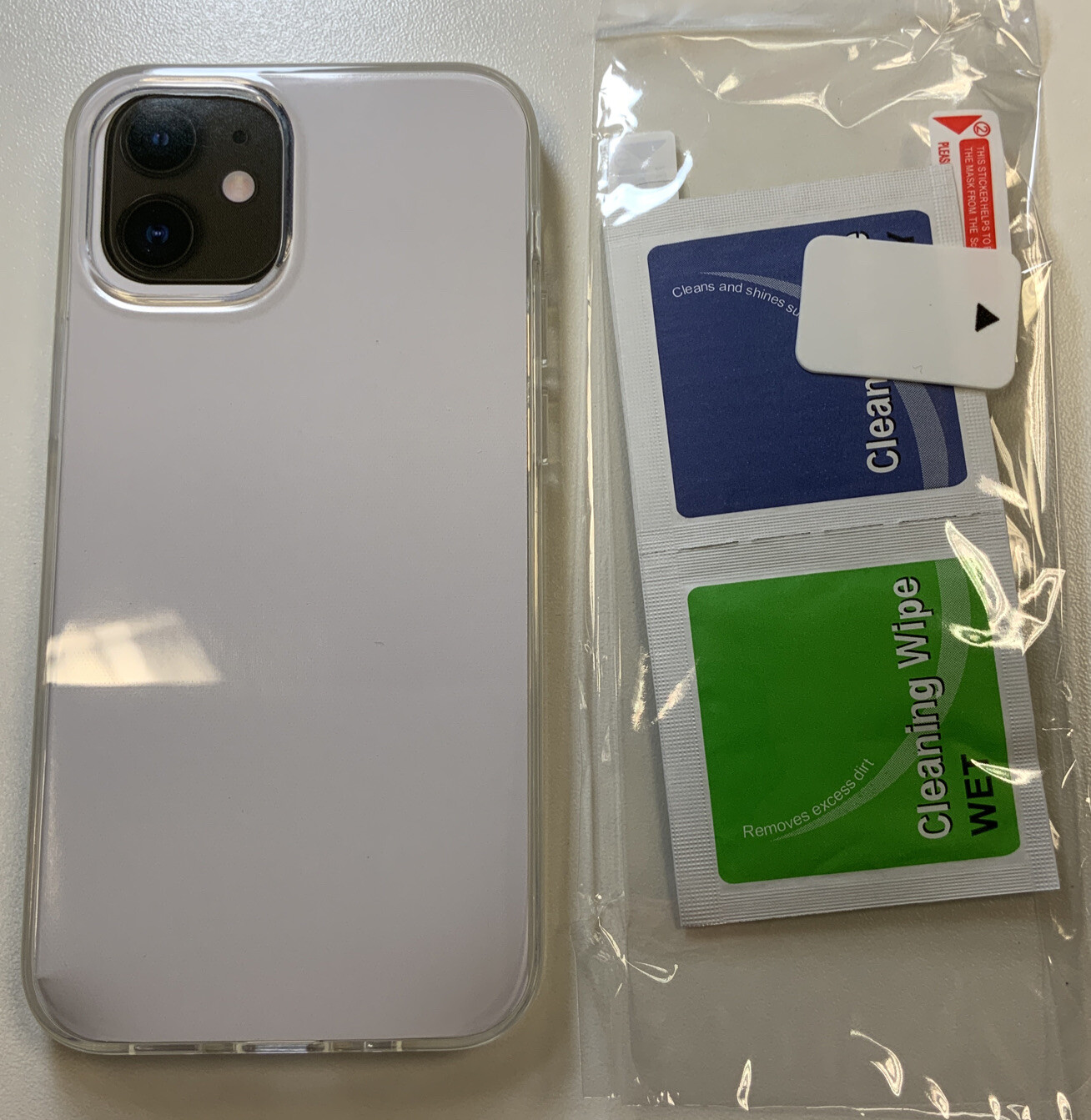 Caseit iPhone 12 Mini Flexible gel case, with film screen protector
