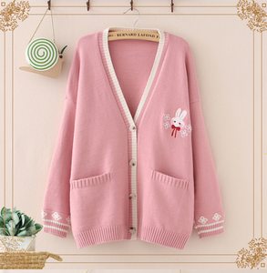 rabbit cardigan