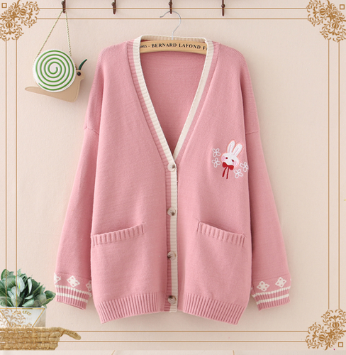 Cute Bunny Cardigan Kawaii Harajuku 