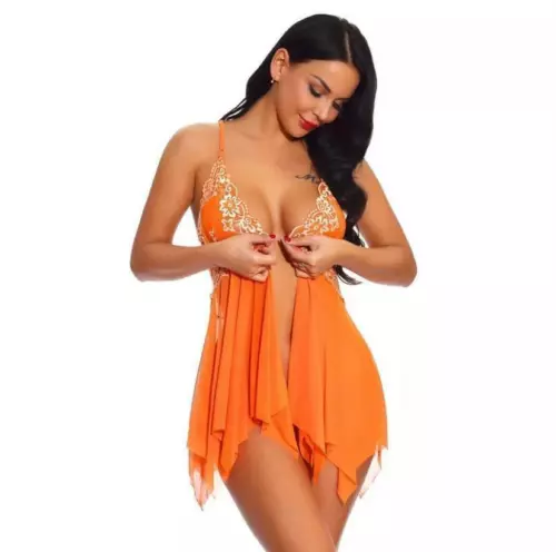 Sexy Damen-Tanga Dessous Nachtkleid Nachtwäsche Babydoll Unterwäsche Set - Bild 17 von 31