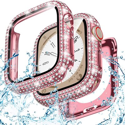 For Apple Watch 9/8/7/6/5/4/3/SE Diamond Bling Case Cover 38/40/41/42/44/45mm