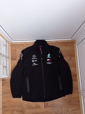 Mercedes AMG Petronas F1 Men's Team Softshell Jacket Spize XL | eBay
