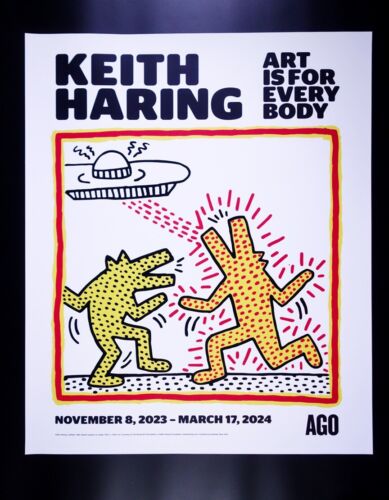 Museum Pop Art Ausstellung Poster Keith Haring Kunst ist für alle 2023 AGO - Bild 1 von 2