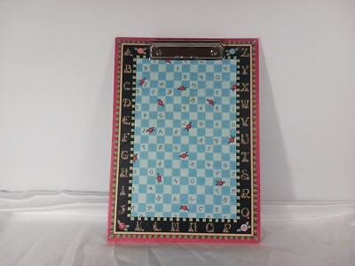 1998 Mary Engelbreit Large Alphabet Clipboard 12.5'' x 9'' 4 Corners Damaged