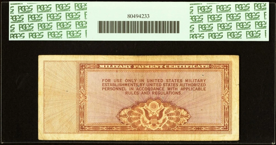 Military Payment Certificate   $10  Series 472    PCGS  Very Fine 20 - Image 2 of 3