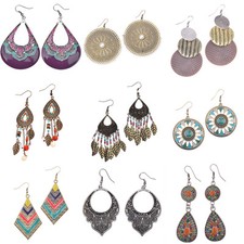 New Vintage Bohemian Boho Style Multi Designs Tassel Women Dangle Hook Earrings