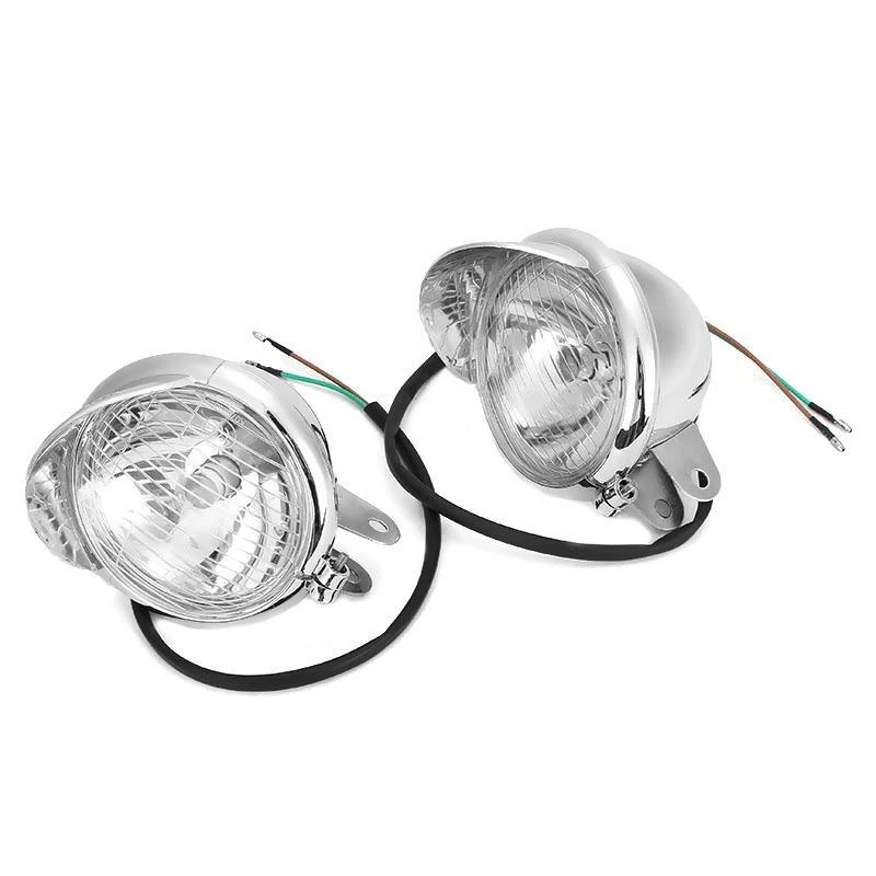 Passing Fog Lights Fit for Kawasaki Vulcan VN 800 900 1500 1600 1700 2000 Chrome - Image 3 of 4