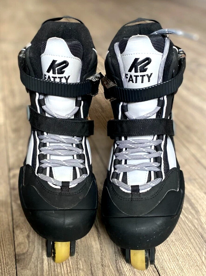 K2 FATTY Aggressive Inline Skates schwarz 55mm Größe US 10,5 EUR 44 Vintage selten - Bild 3 von 4
