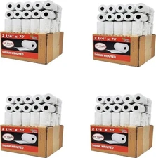 2 1/4 x 70 Thermal Paper Large 48 GSM, 200 Rolls Verifone VX520 Ingenico ICT220
