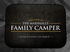 Image of Personalised Campervan mat - Motorhome Door Mat - Indoor Mat 44cm x 32cm