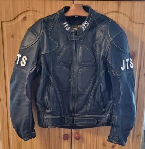 JTS Men's Real Leather Jacket US 44 EUR 54 Armored Schoeller