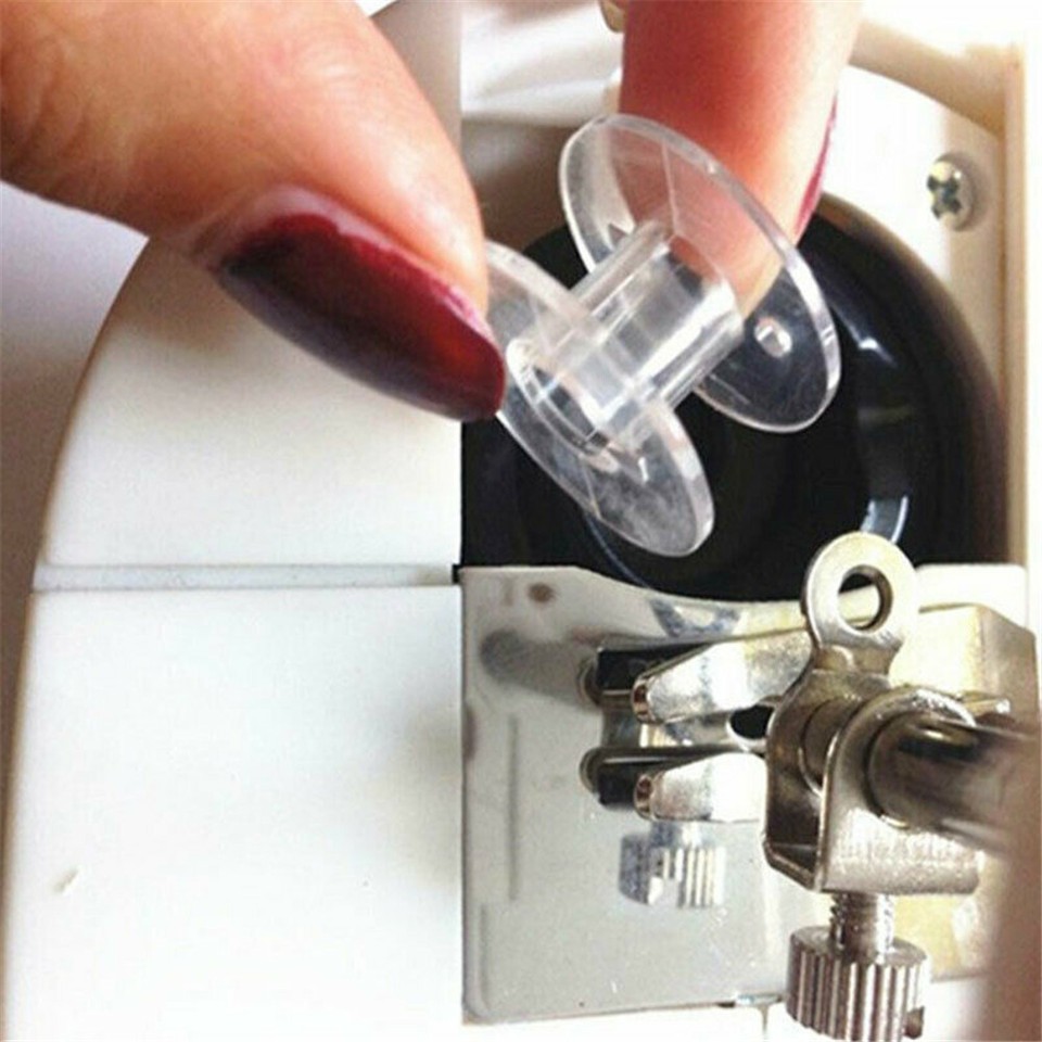 20Pcs Clear Sewing Machine Bobbins Spools Empty Bobbins Spools US eBay