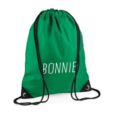 Personalised Gym Sack / Pump / Swim Drawstring Bag Printed with name - Emerald