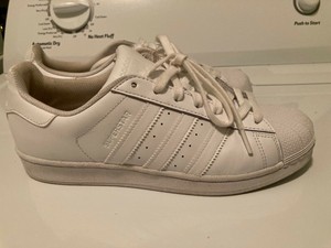 shell top adidas all white