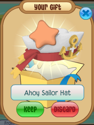 Animal Jam Classic (AJC) | Promo Ahoy Sailor Hat (READ DESCRIPTION)