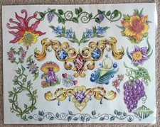 Tattoo Studio Shop Flash Single Gentle Jay Pedro Floral Vines 11"X14" Print