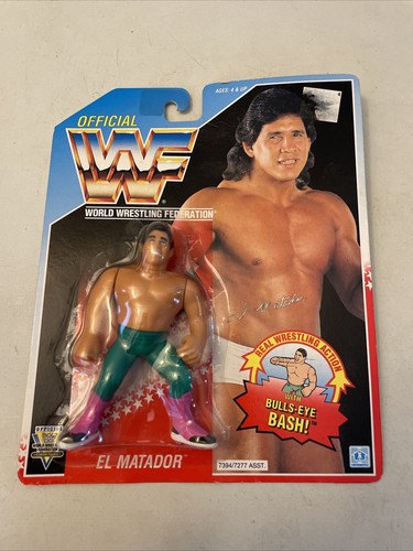 WWF Hasbro El Matador Tito Santana MOC - Blue Card...
