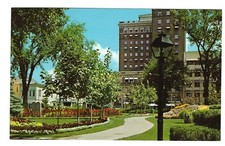 Flower Garden in Park in Ogden, Utah, c 1970's Unused Postcard Unposted