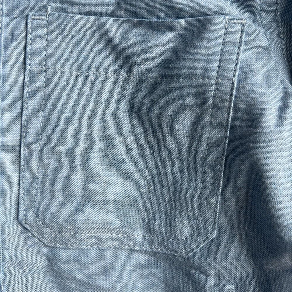 Lucky Brand Boys Hooded Blue Woven Shirt - Image 3 of 4