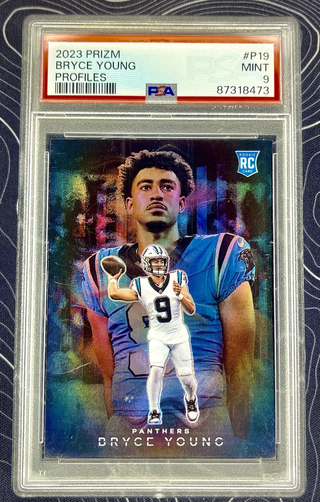 2023 Panini Prizm Bryce Young Profiles Rookie CASE HIT! No.P-19 MINT PSA 9